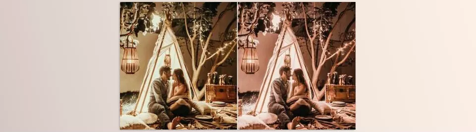 10 Photoshop Actions Neo Copper ACR - Golden tones meet effortless elegance—perfect for indoor portraits and moody daylight shots.