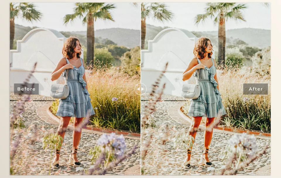 Cinder Mobile and Desktop Lightroom - The soft warmth and vibrant colors transform this urban scene, making it feel both nostalgic and fresh.