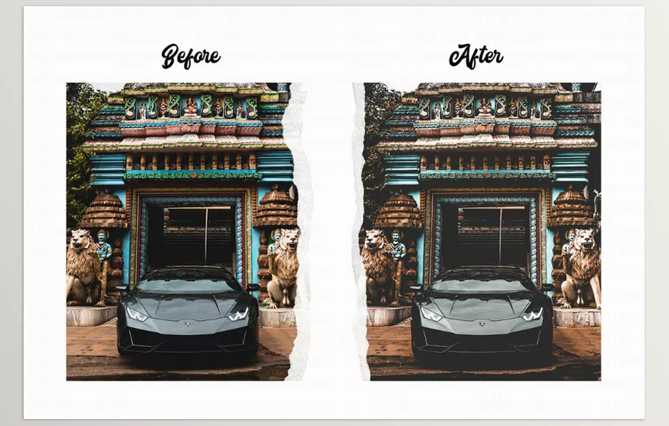 Automotive Vol. 2 - 15 Premium Lightroom Presets - Elevate your automotive shots with stunning presets designed to bring out every detail, from metallic reflections to tire textures, all in one click.
