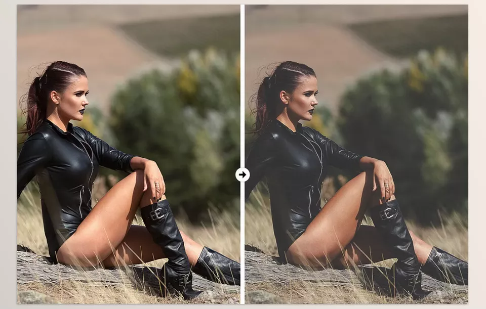 Creative Market - 5 Matte Day Portrait Lr and Ps Presets  - Capture a cinematic feel in natural light with moody, matte depth and clean shadows.