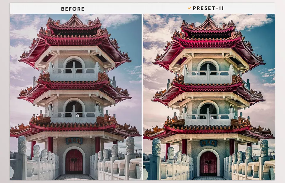 Creative Market - Old Architecture Presets and Actions  - Faded walls and weathered stones tell timeless stories when the light perfectly highlights their textures.