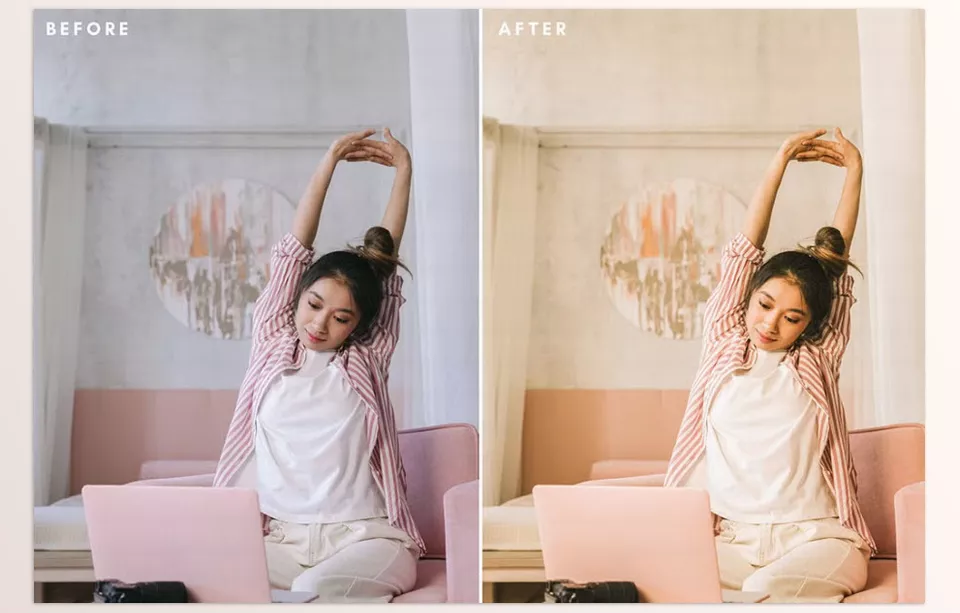 CreativeMarket - Golden Hour Lightroom Presets - This bundle is ideal for indoor and outdoor photography as it adds warm glowing hues.