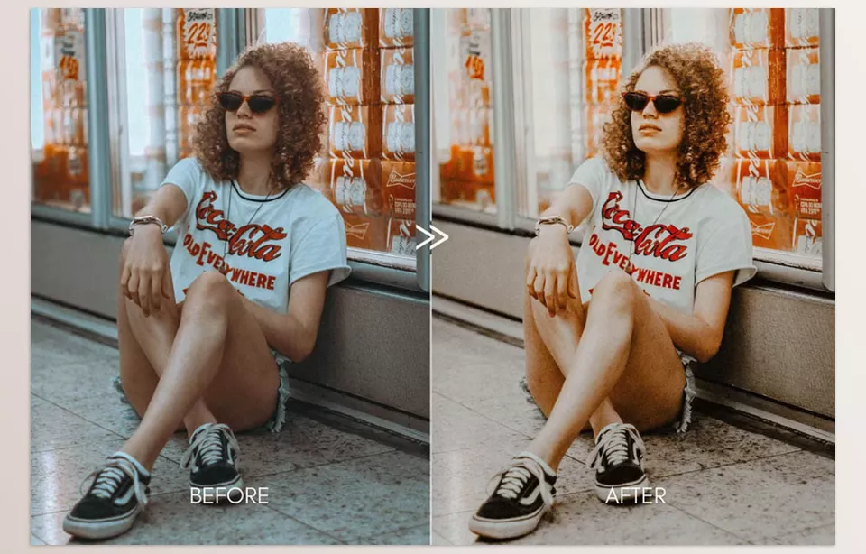 Creative Market - 90S RETRO Moody Lightroom Presets - Bring out the nostalgic tones and cinematic mood in every frame.