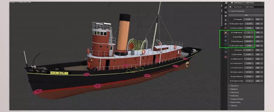 Boat Rig Pro - Easily create very realistic animations.