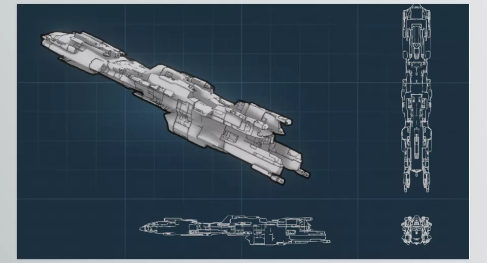 Starship Generator - Select panels to incorporate into the 3D model or use the included Cycles displacement material.