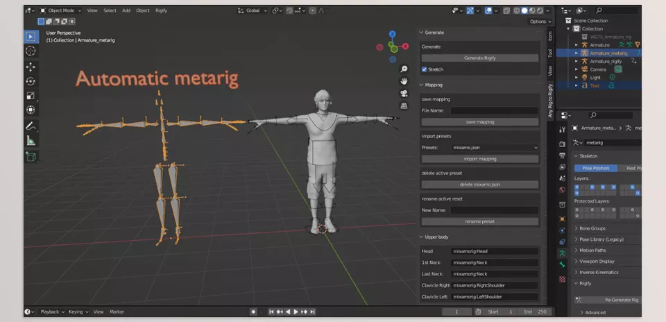 Any Rig To Rigify - Option to create your bone mappings.