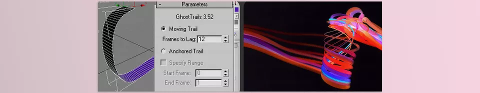GhostTrails for 3ds Max - Perfect for creating stylized motion blur effects, and tire tracks.