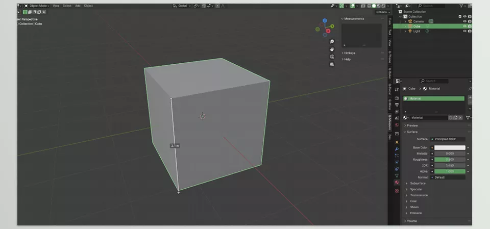 Blender - Quick Measure - make your measuring process more efficient and streamlined.
