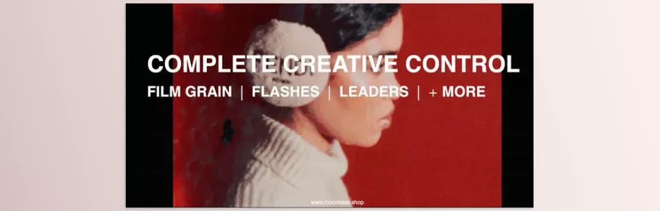 Archive Film Textures - Soft flickering light leaks and dusty textures create a nostalgic atmosphere, perfect for evoking memories of classic cinema.