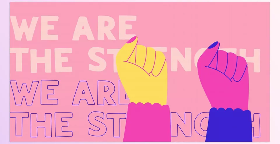 Girl Power Typography Scenes for After Effects - Use it to create engaging videos that inspire and uplift.