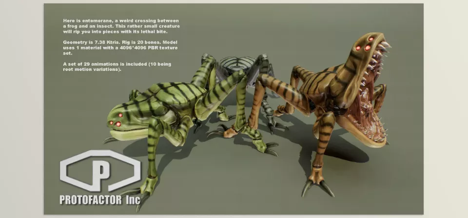 MONSTER PACK VOL 6 - animated 3D characters for the video game industry.