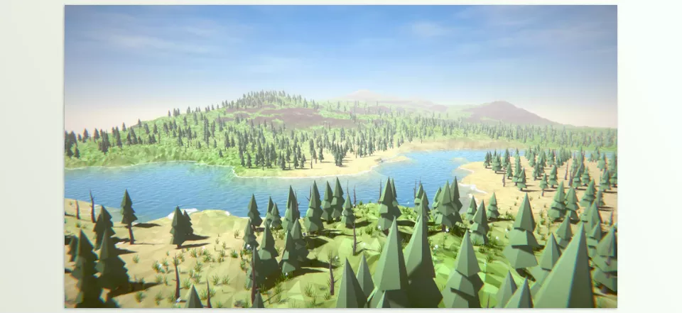 Low Poly Terrain - Start making low poly terrain within just a few minutes.