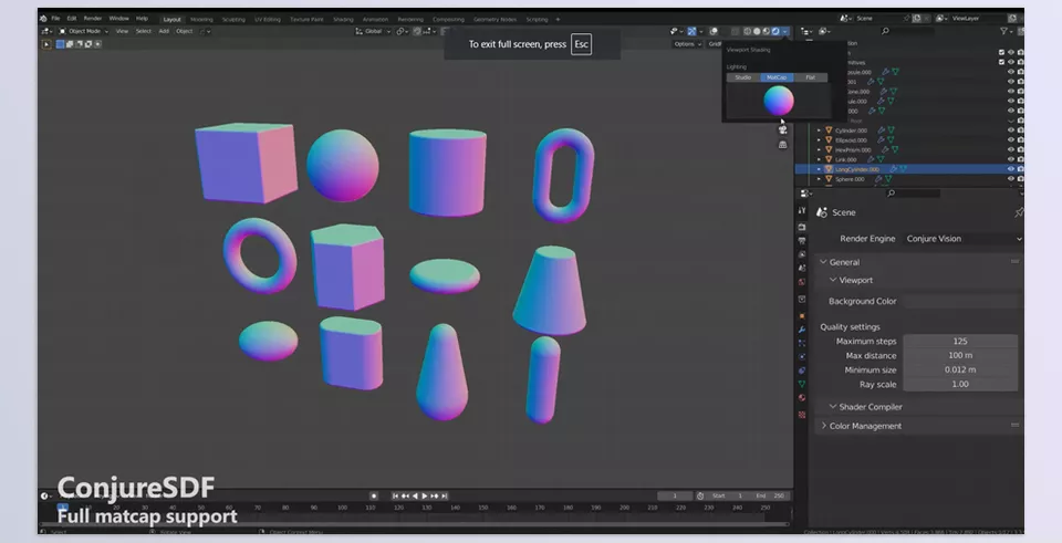 ConjureSDF - It allows you to create flawless smooth shapes with non-destructive boolean primitives.