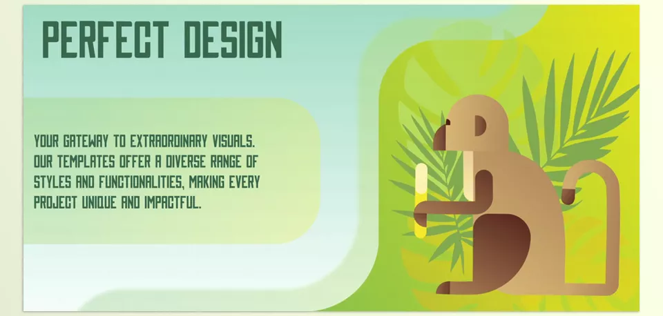 Animal Slides for Premiere Pro - Customizable colors and editable text to make your message pop.