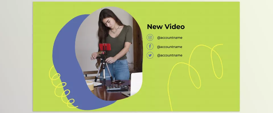 Youtube Slides Premiere Pro MOGRT - Perfect for promotions, channel intros, and end screens, this template offers effortless customization of colors, text, and media.