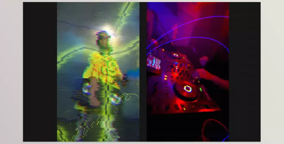 Scribble Vertical Transitions Premiere Pro MOGRT - Full-color controls