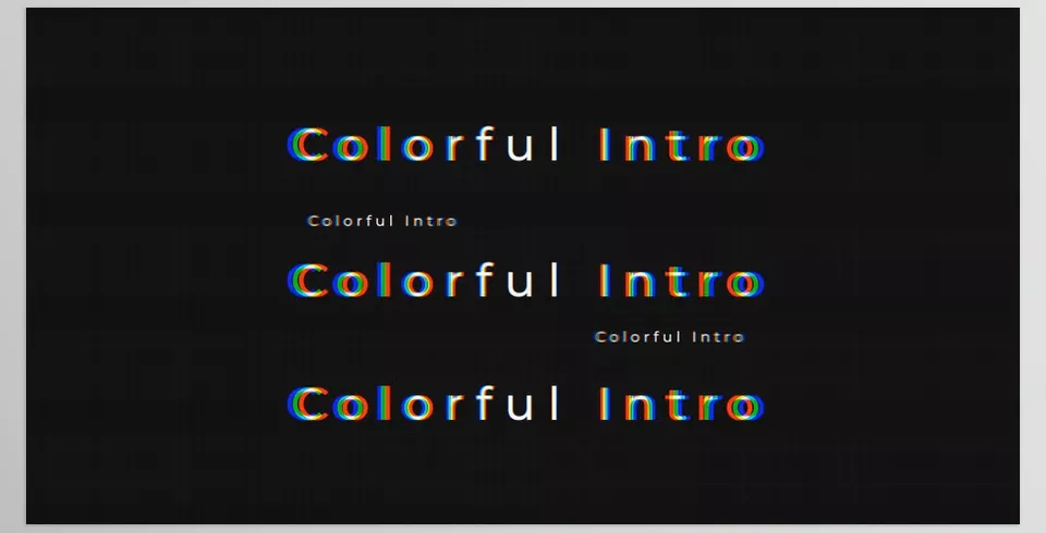 Videohive - Text Intro for Premiere Pro - You can change colours easily.