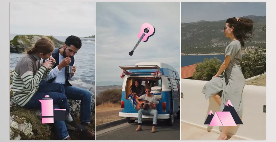 Travel Icons And Titles for After Effects - Featuring 8 animated titles with adjustable colors and editable text, this template is perfect for adding a hand-drawn, cartoonish touch to your videos.
