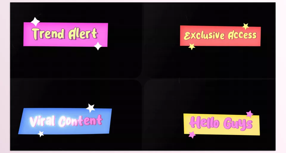 Liquid Plates Titles for Premiere Pro - Each text is editable, and colors can be adjusted using convenient color controllers. 