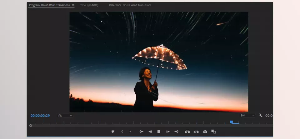 Brush Wind Transitions for Premiere Pro - Each animation includes a color controller for easy customization of colors and effects.