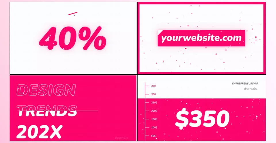 Dynamic Typography Scenes for Premiere Pro - Use it for sales, discounts, and corporate promotions to make your message stand out with minimalistic, hand-drawn, and particle effects, adding a dynamic and engaging touch to your media.