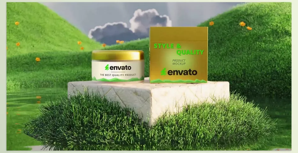 Videohive - Vertical Product Mockup Nature - Fast render time
