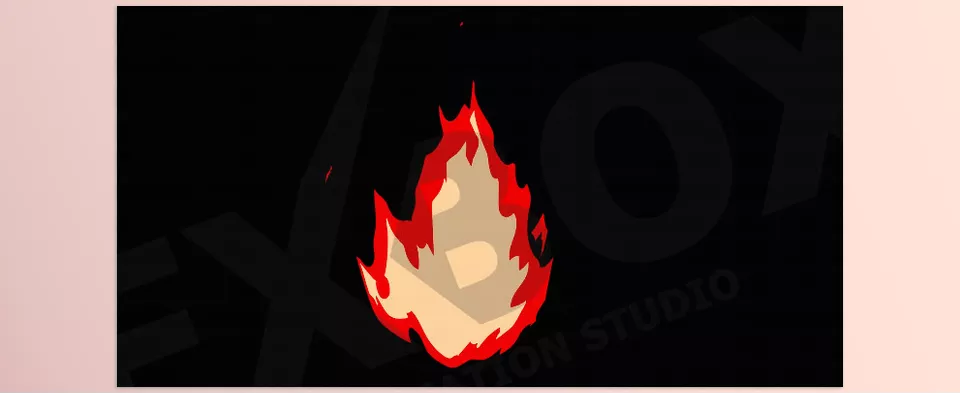 Fire Elements Premiere Pro MOGRT - Hand-drawn elements