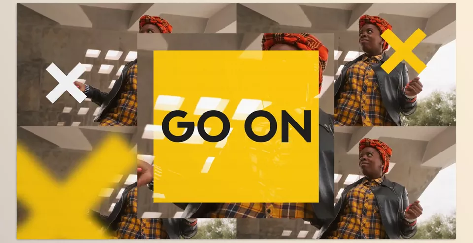 Fun Glitch for Premiere Pro - This dynamic slideshow features media placeholders, editable text, and customizable colors, perfect for creating vibrant intros