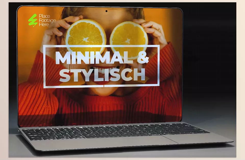 Dynamic Laptop Screen Display Mockup Premiere - Designed for easy customization.
