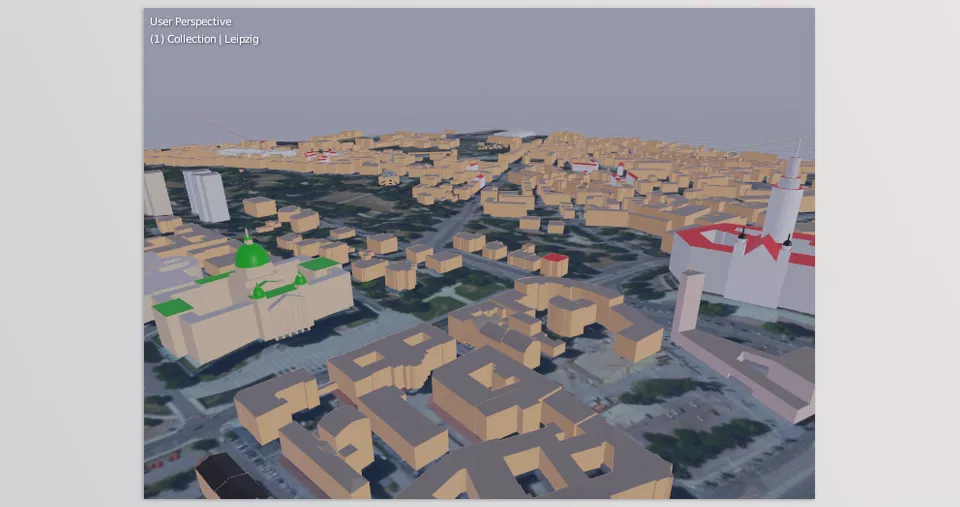 Blosm for Blender - Import Google 3D cities