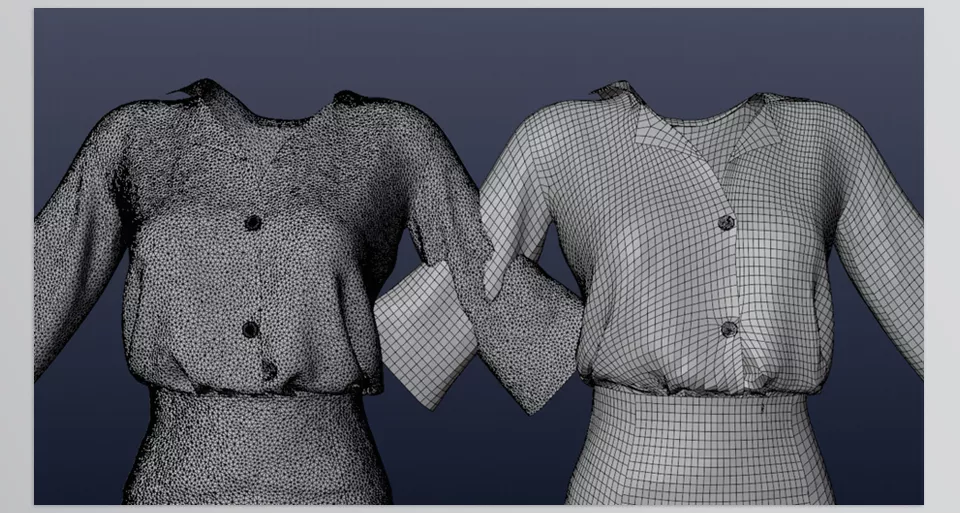 Blender - QRemeshify - Effortlessly generate high-quality quad topology with QRemeshify.