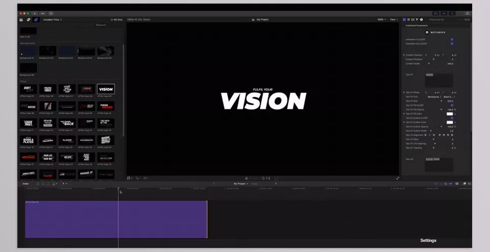MotionVFX - mTitle Hype DVR - Inject energy into your content with sleek, modern typography that grabs attention and keeps viewers engaged.