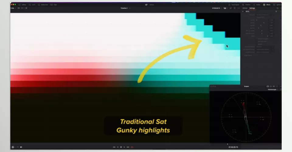 QT Saturation Control - A perfect balance between saturation and tonal control enhances the depth and clarity of the image.