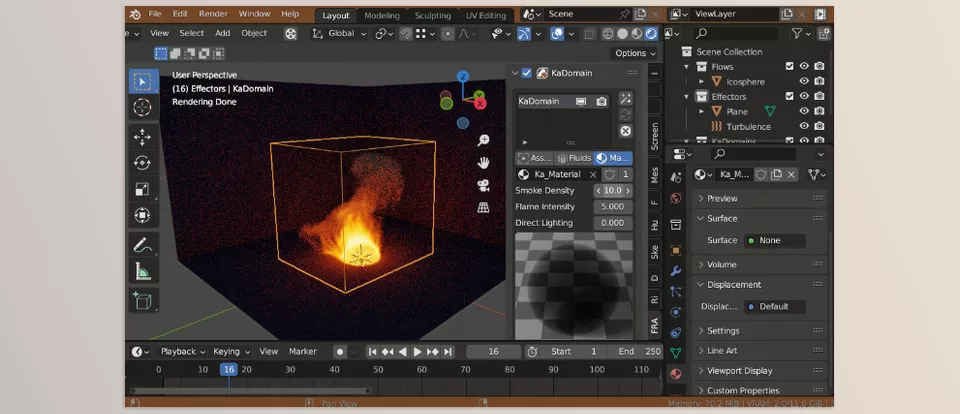 Blender - Kadomain - Organize and control fluid flows, effectors, and forces with precision