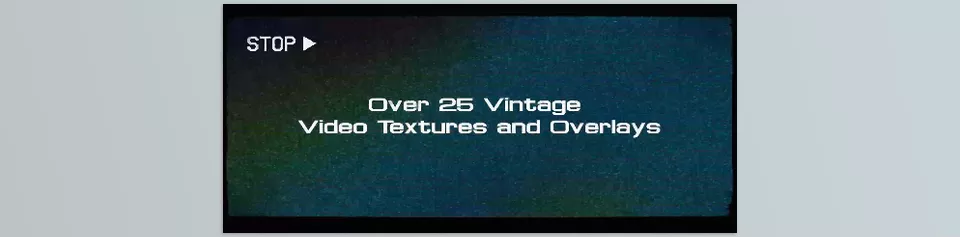 Analog Overlays Vintage Video Textures and Overlays - Transport your project to the past with stunning overlays that bring vintage charm to modern visuals.