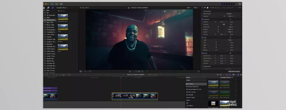 CRT TV Effect Final Cut Pro - Transform any media into a nostalgic analog masterpiece in seconds.
