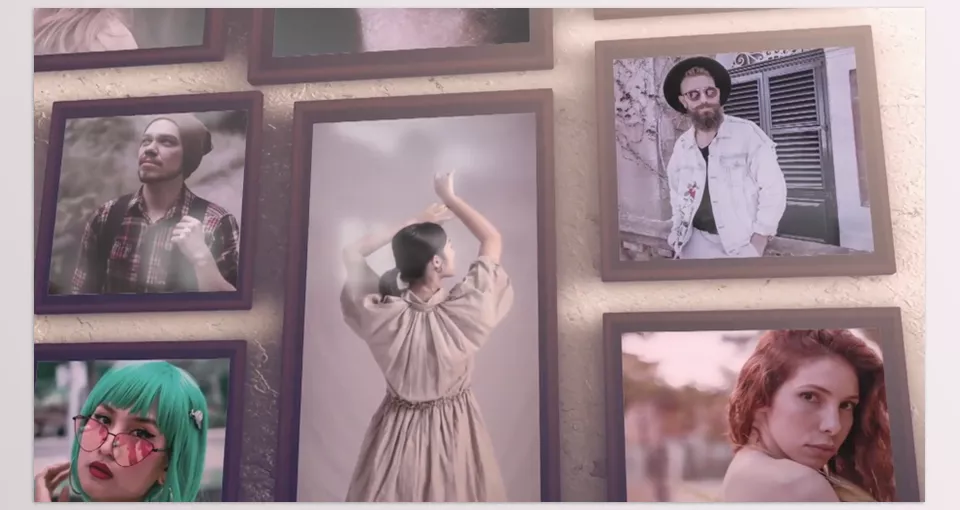 Vintage Photo Slides for DaVinci Resolve - Relive your most precious memories with a timeless and elegant photo story.
