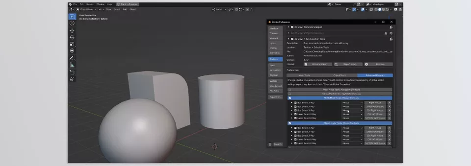 X-Ray Selection Tools -  Switch between inside or overlapping selection instantly by changing your drag direction.
