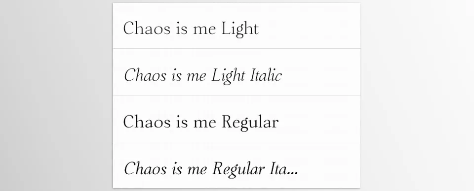 Chaos is me Font Family - Where timeless tradition meets a touch of modern elegance.