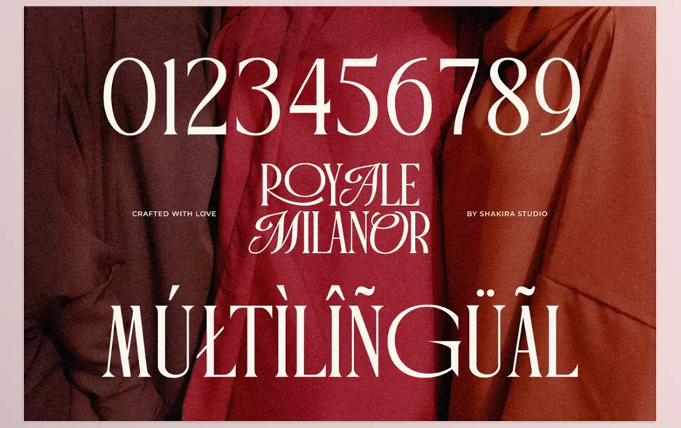 Royale Milanor Font - Craft your vision with elegance in every curve.