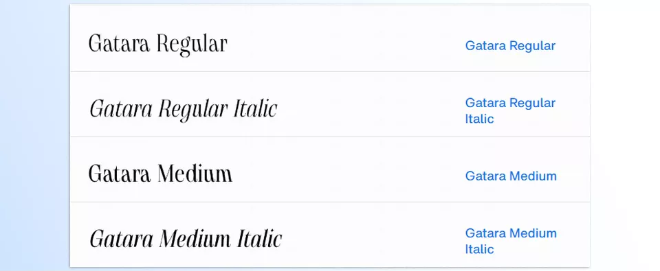 Gatara Font Family - Elegance redefined—where bold contrast meets timeless sophistication.