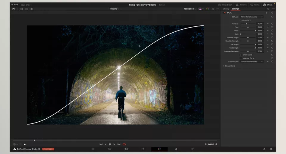 Filmic Tone Curve - Seamlessly integrate analogue film characteristics into your workflow, achieving consistent and professional-grade results every time.