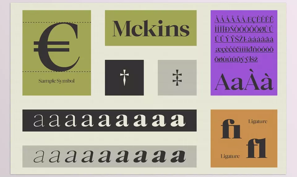 Mckins Family Serif Font - Perfect for editorial layouts, branding, and high-end visual identities.