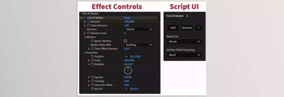 Text At Marker - Work with the text and give it the animation that best fits the objective in favorable conditions.