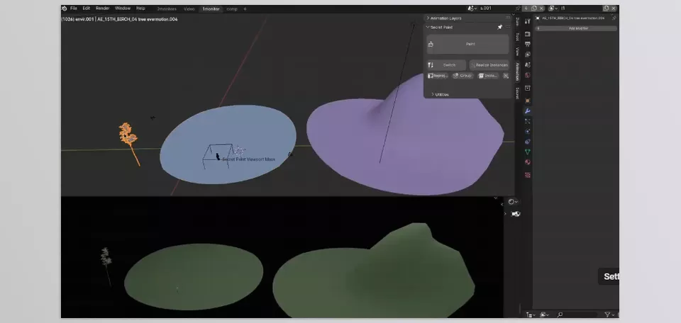 Weight painting alongside multiple surfaces is one of the features available for advanced multitasking.