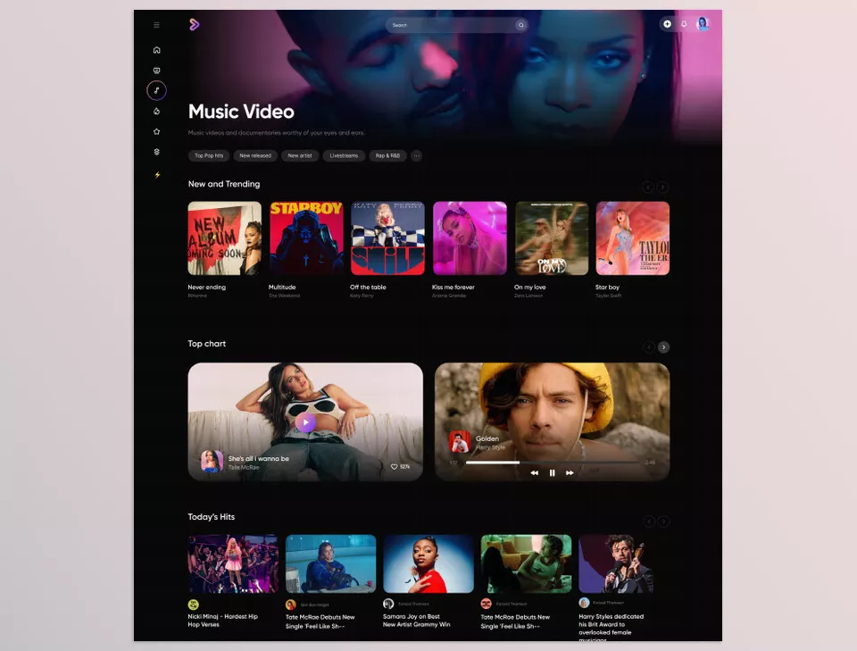 Pixflow - Video Streaming Web UI Kit - Let us unlock your imagination with editable design components.