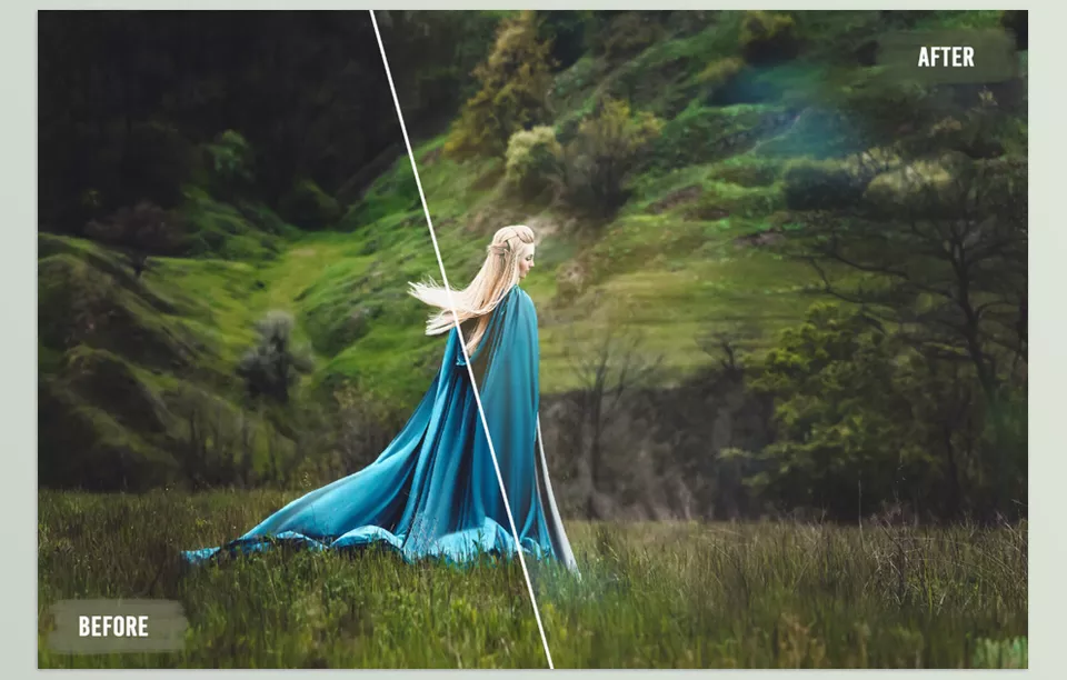 50 Motion Light Leaks Photo Overlays Vol. 1 - Various delicate overlays make professional quality achievable.