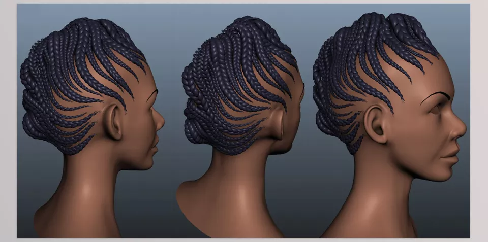 Braid Maker for Maya - Easily design breathtaking braids without breaking a sweat through custom curves.