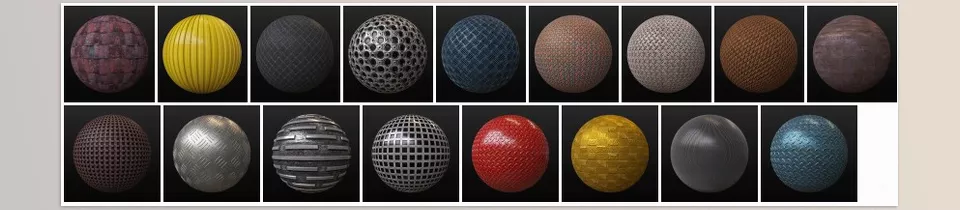 V-Ray Metal Texture Pack for Cinema 4D - Enhanced designs are easily achieved due to the high resolution and seamless quality of the textures.