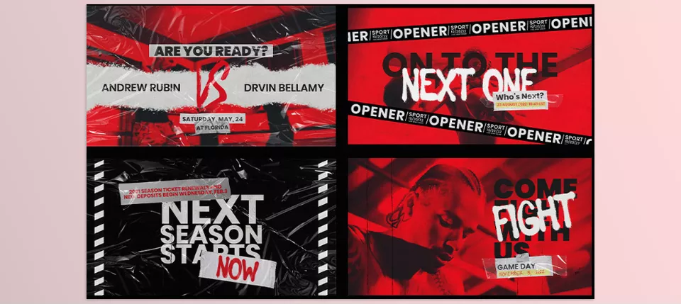 Sport Opener Photoshop Template - Achieve effortless design with the help of smart layers, resulting in a polished final work.